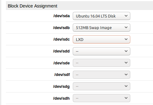 Block Device Assignment